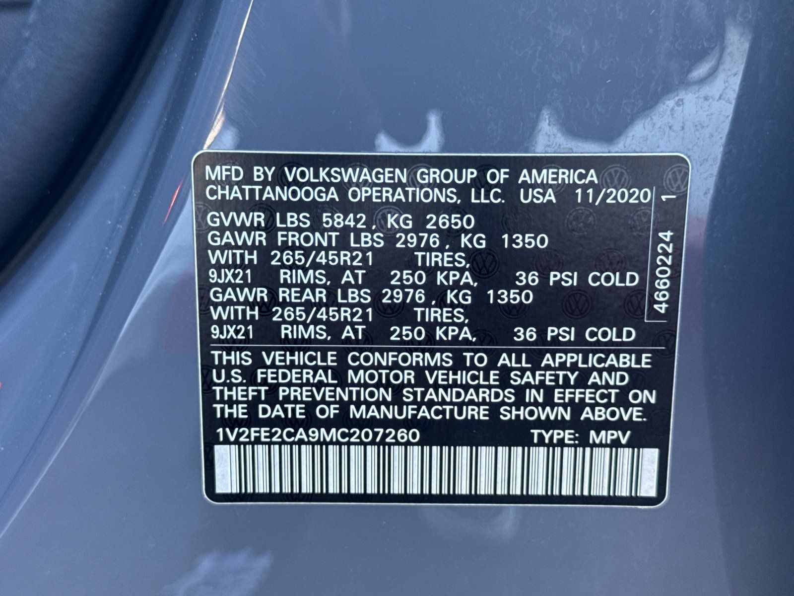 2021 Volkswagen Atlas Cross Sport 3.6L V6 SEL Premium R-Line — full photo 28 of 28