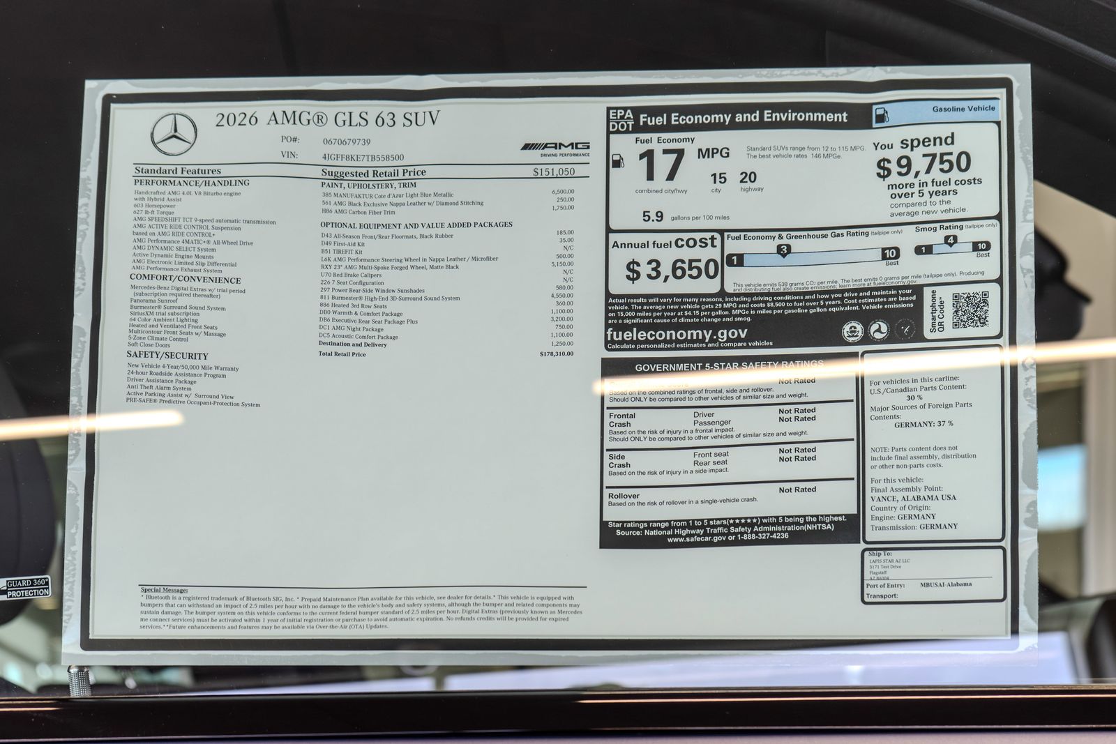 2026 Mercedes-Benz GLS GLS 63 AMG® — foto completa 36 de 36