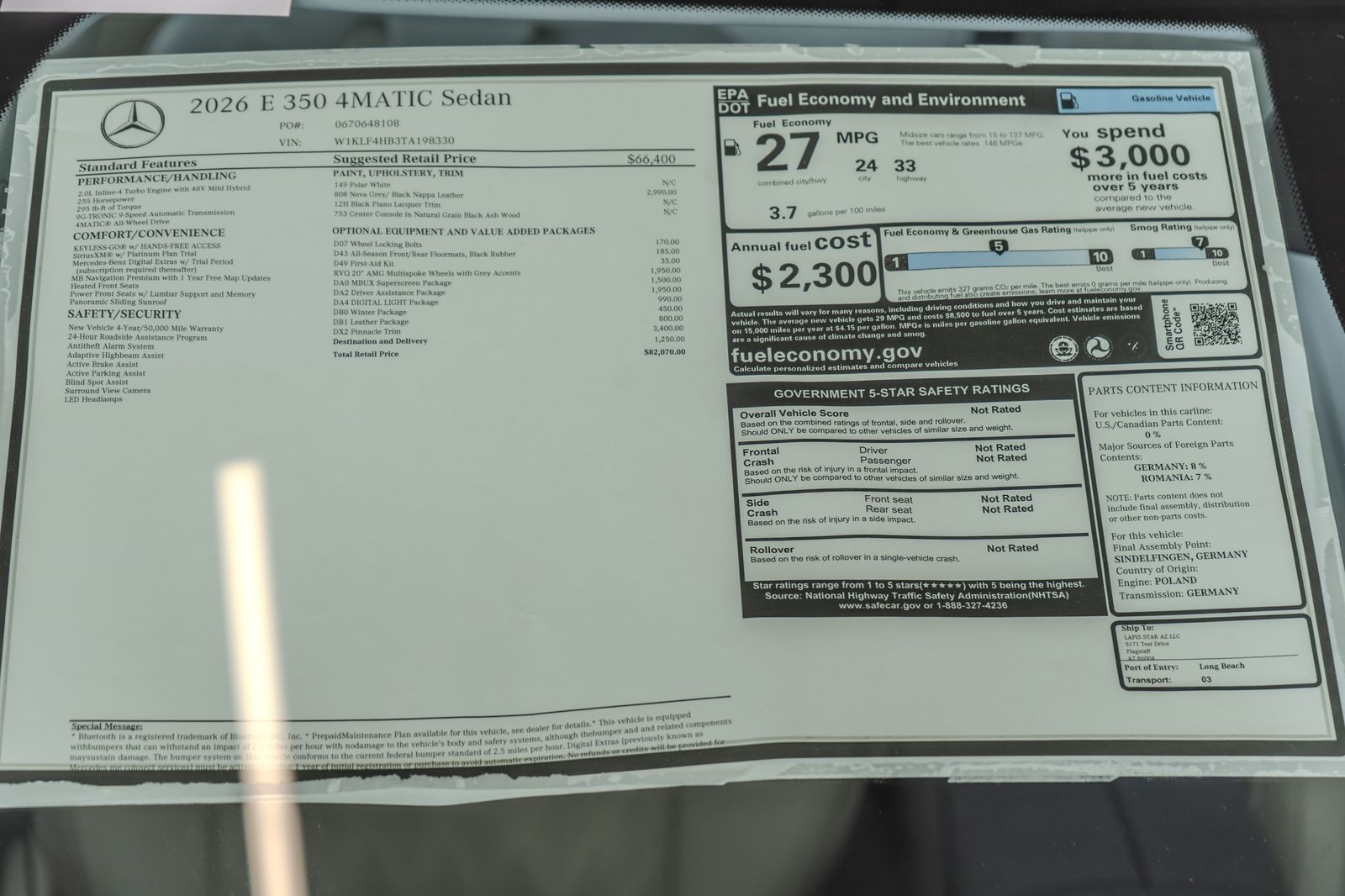 2026 Mercedes-Benz E-Class E 350 — full photo 36 of 36