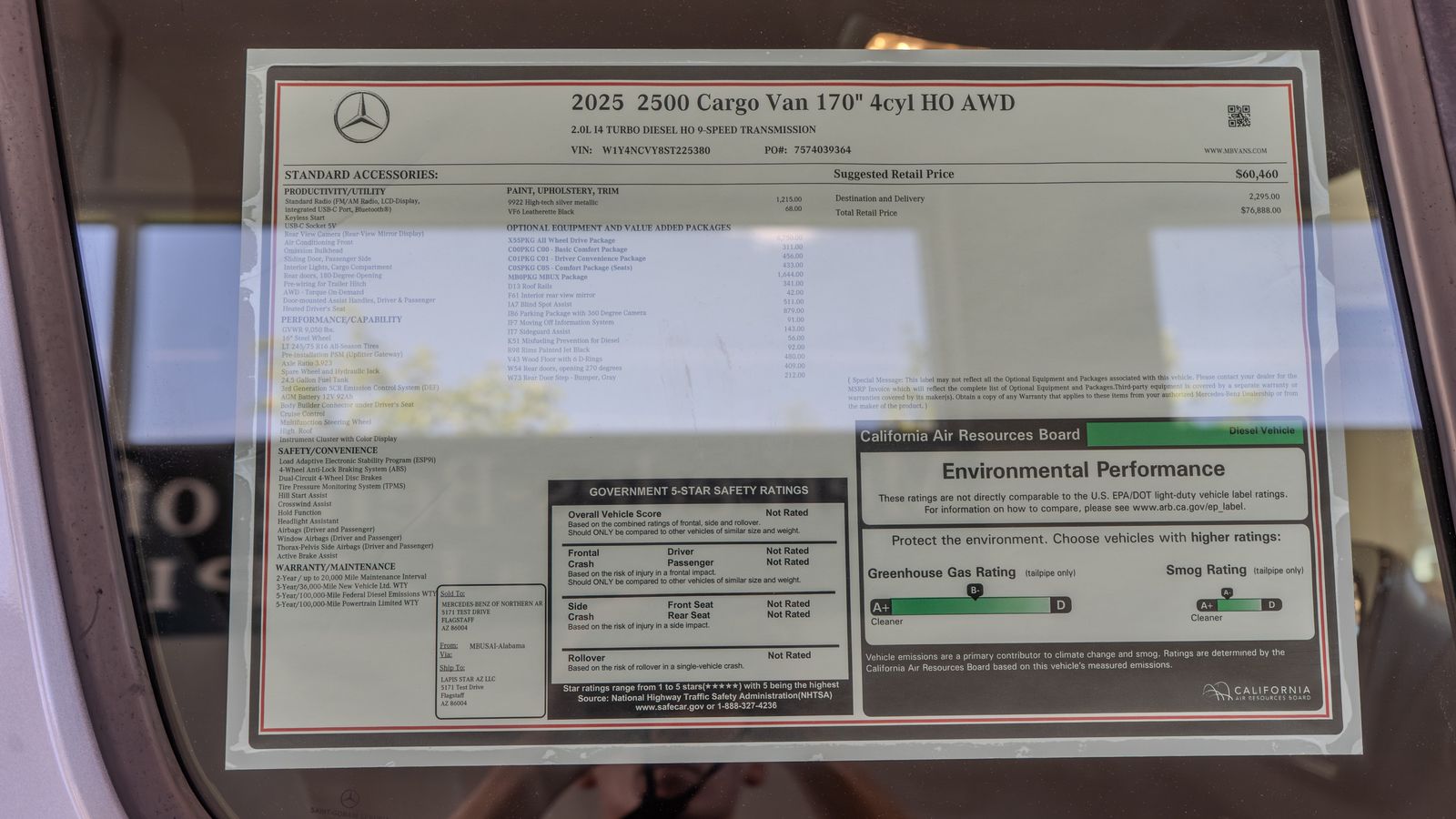 2025 Mercedes-Benz Sprinter 2500 Cargo 170 WB — full photo 36 of 36