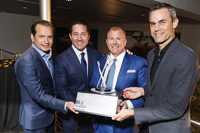 Porsche Livermore leadership team at the dealership's grand opening celebration